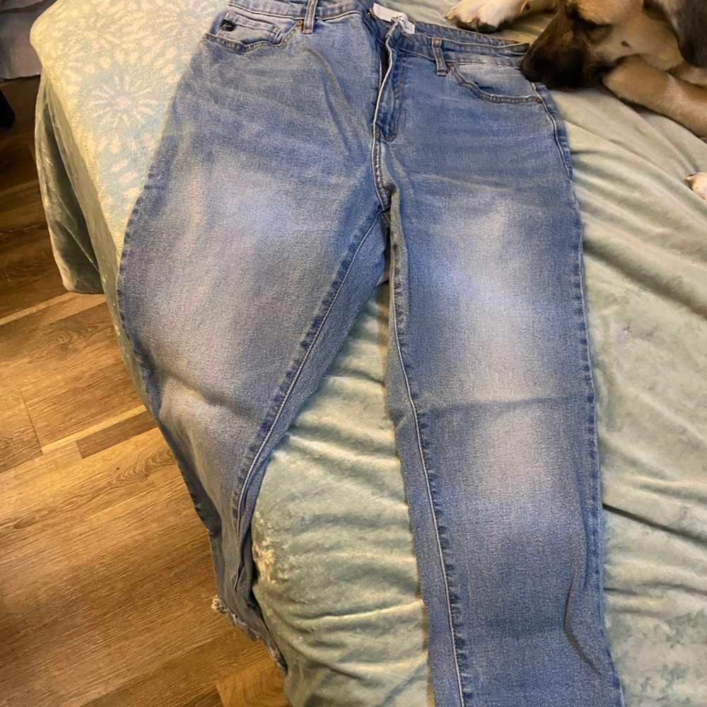 Boyfriend Jean with Fringe. NEVER WORN
